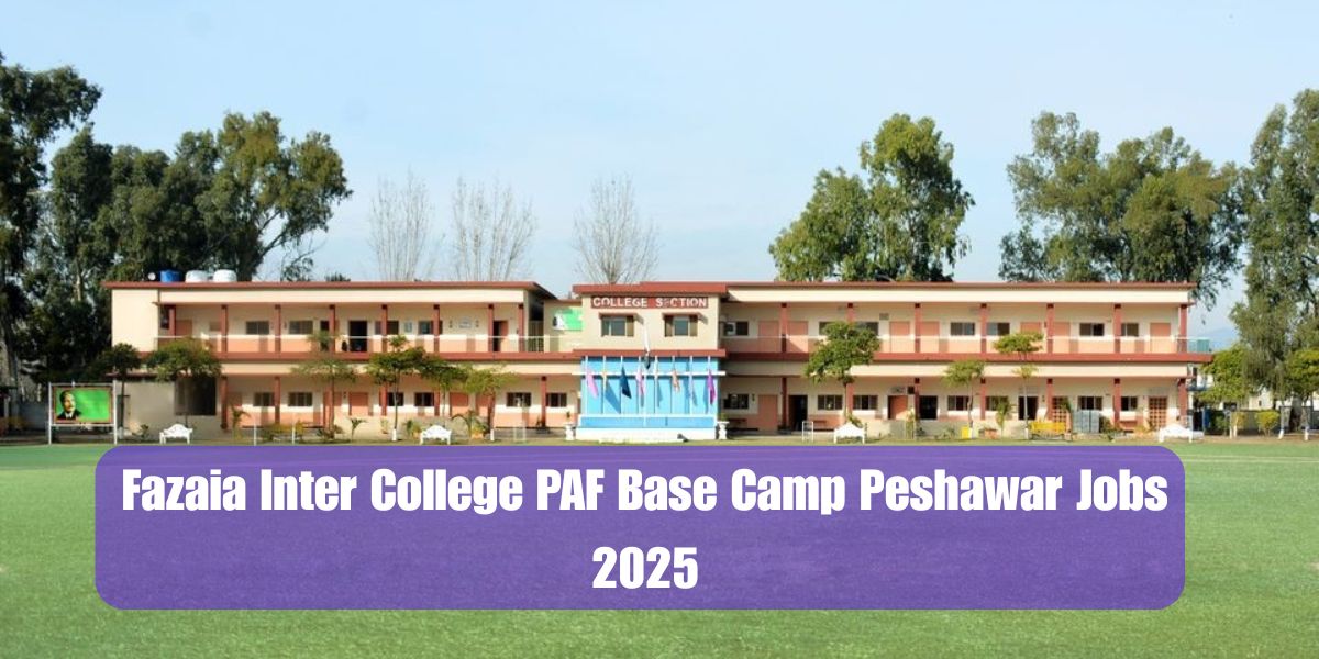Fazaia Inter College PAF Base Camp Peshawar Jobs 2025