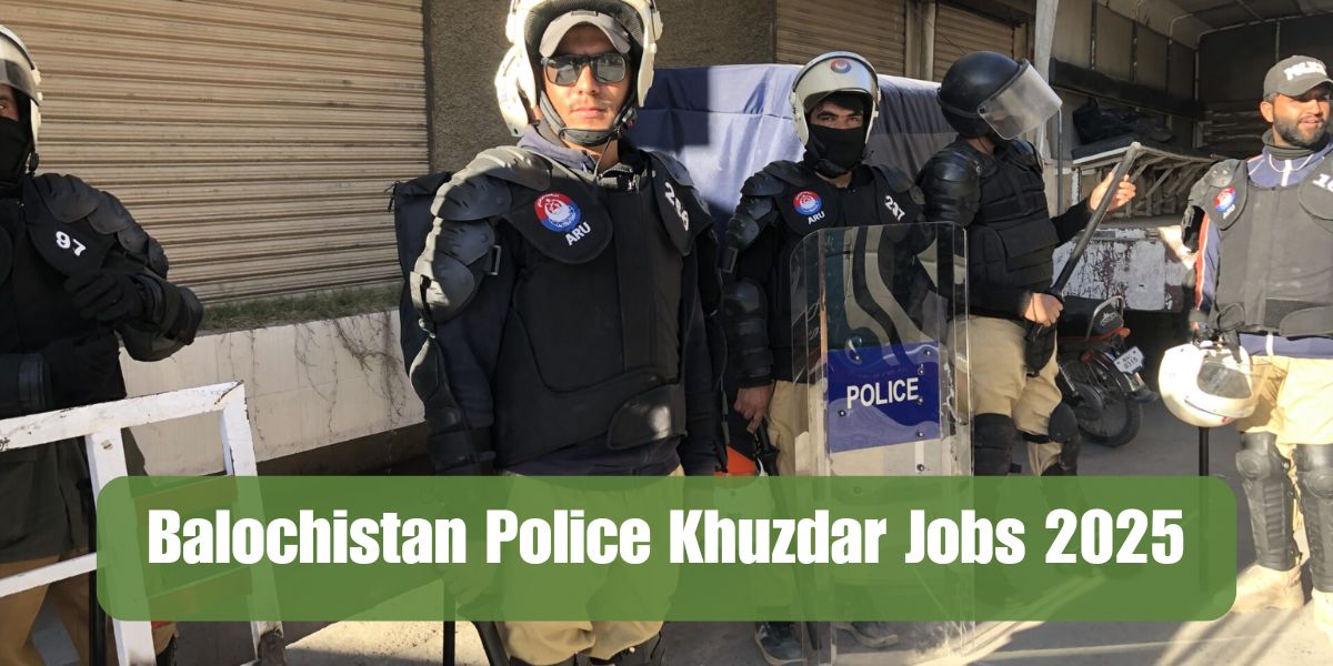 Balochistan Police Khuzdar Jobs 2025