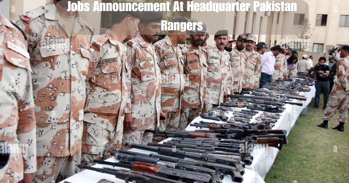 Jobs Announcement At Headquarter Pakistan Rangers