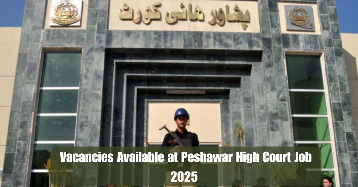 Vacancies Available at Peshawar High Court Job 2025 – Apply Now!