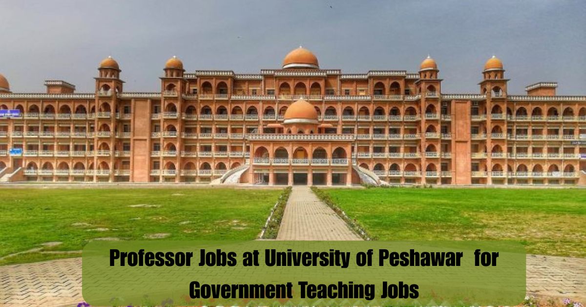 Professor Jobs at University of Peshawar 2025 – Apply Now for Government Teaching Jobs