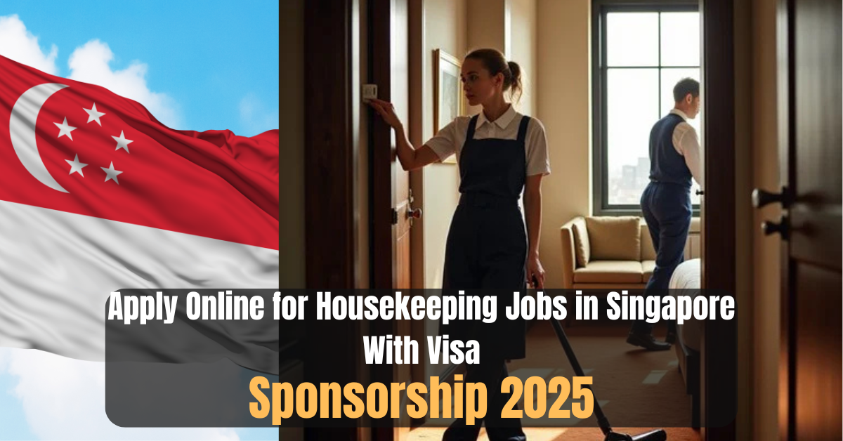 Apply Online for Housekeeping Jobs in Singapore With Visa Sponsorship 2025