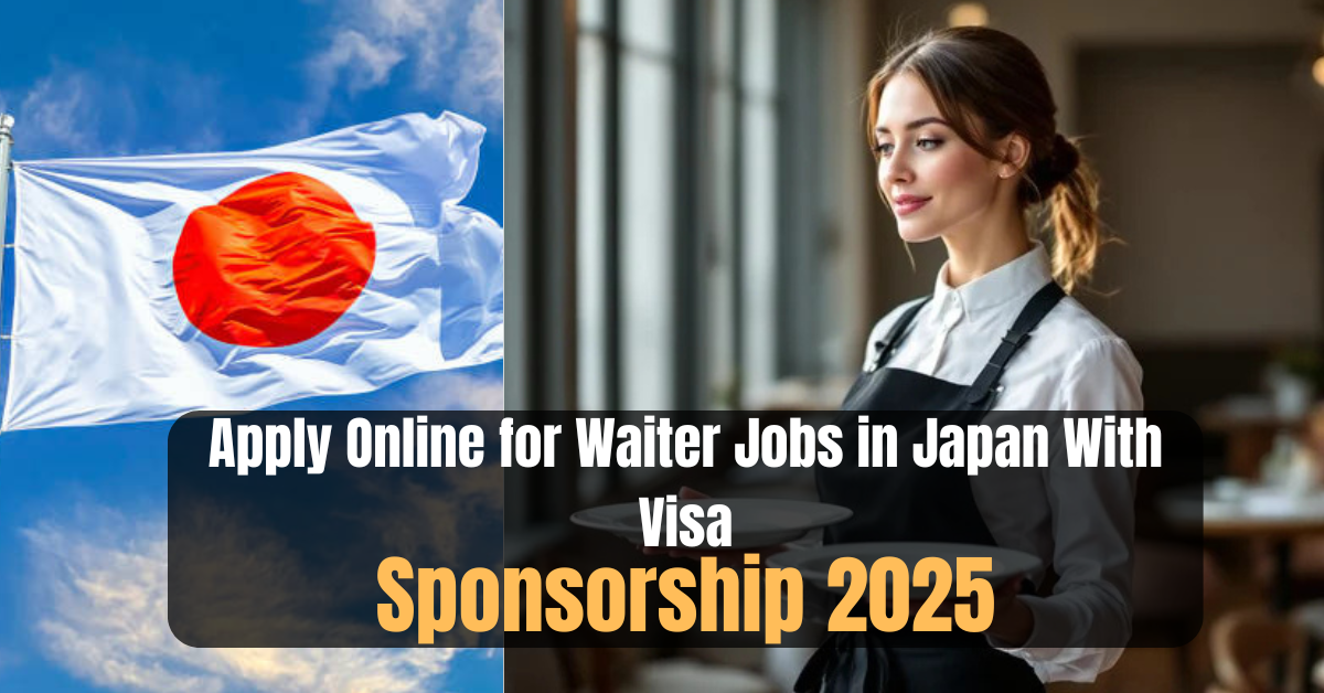 Apply Online for Waiter Jobs in Japan With Visa Sponsorship 2025